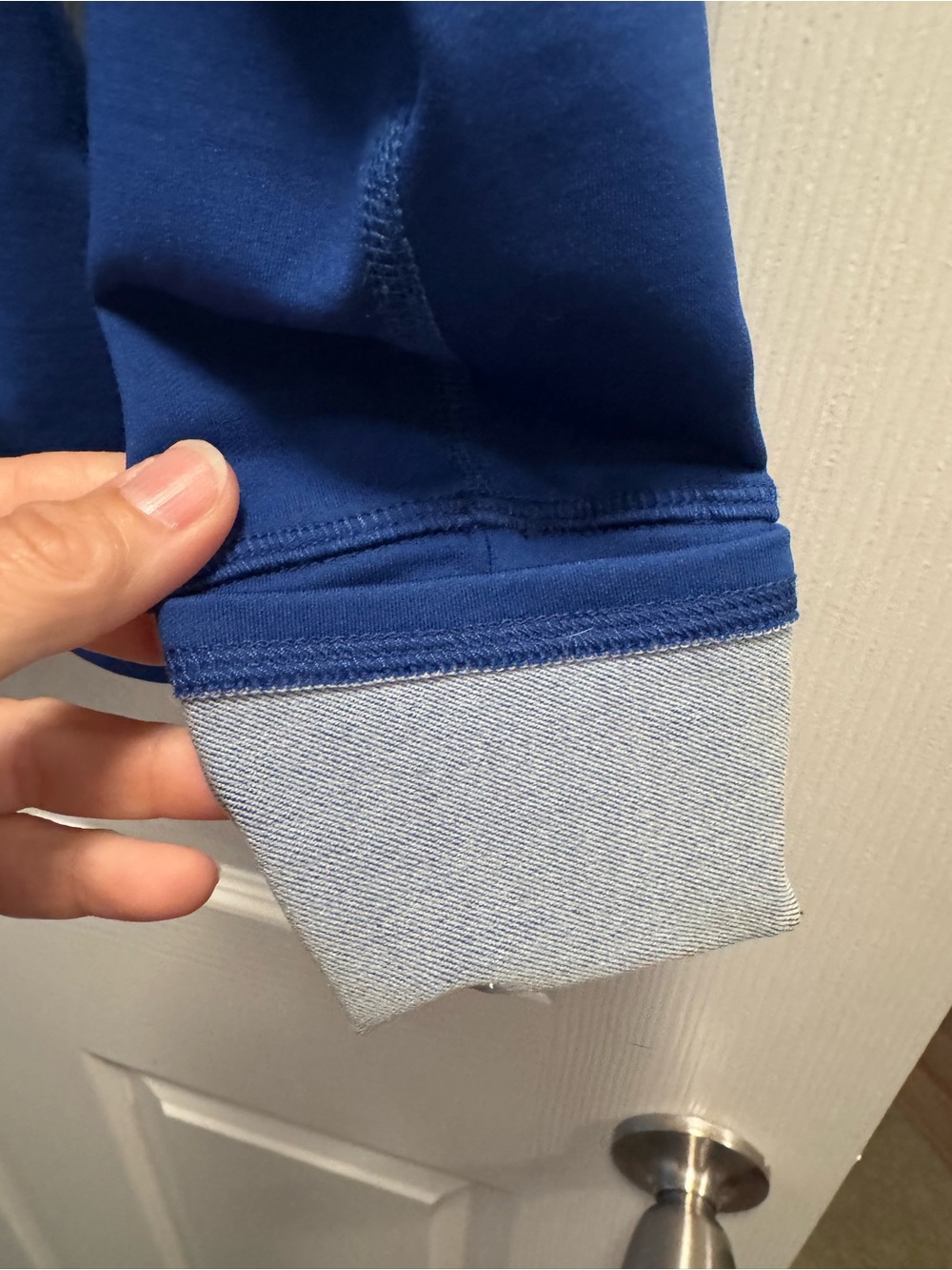 Women's rabbit Blue Jacket with White Logo - Picture 5 of 5